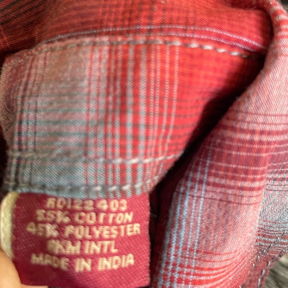 Rafter C Pearl Snap Long‎ Sleeve Western Snap Crotch Shirt Infant Size 12 Months - Picture 3 of 5